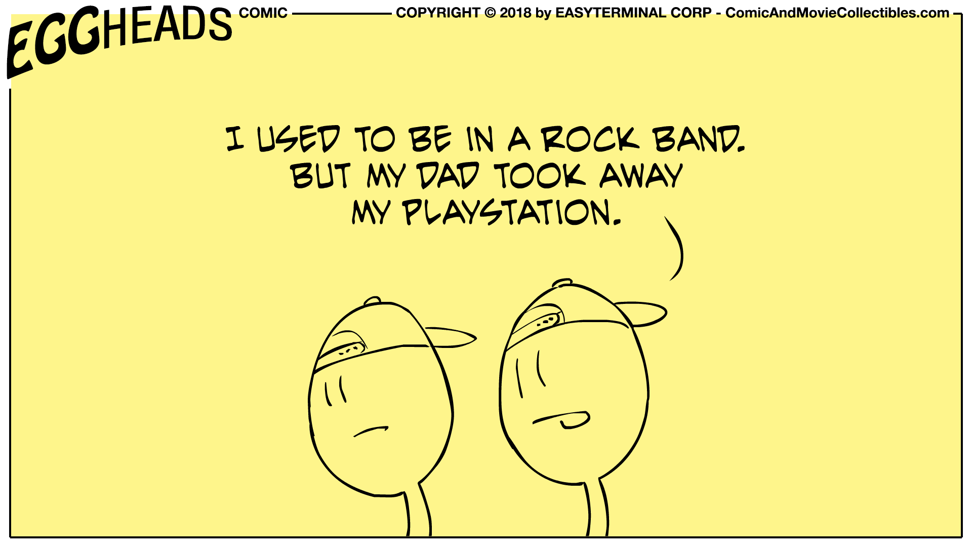 Webcomic Eggheads Comic Strip 034 Rock Band