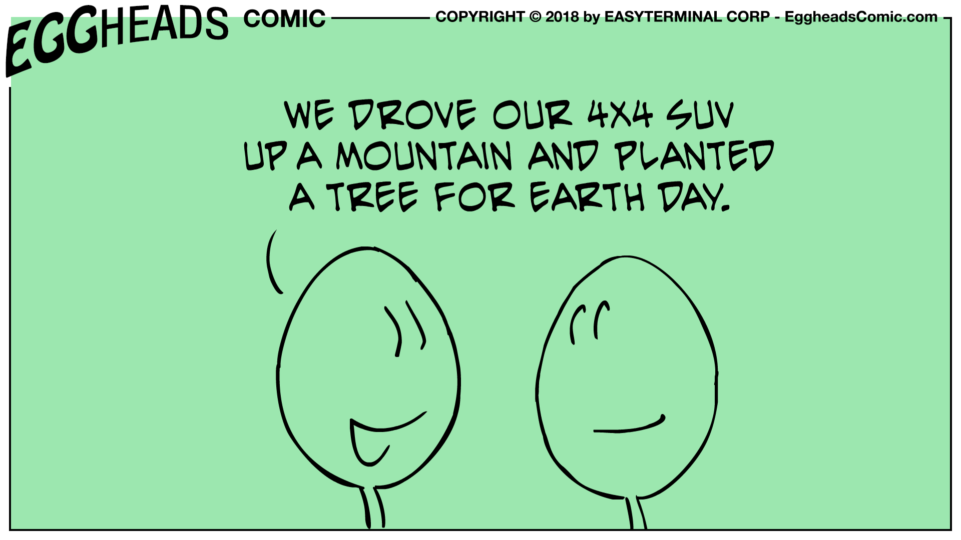 Webcomic Eggheads Comic Strip 036 Earth Day