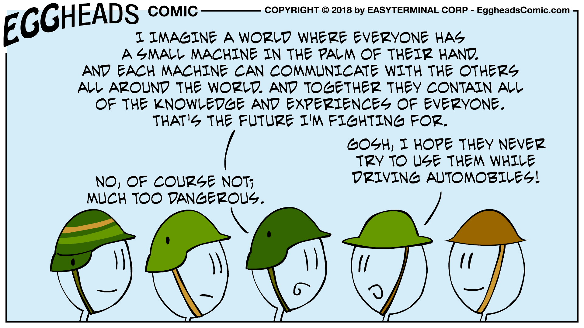 Webcomic Eggheads Comic Strip 069 Imagine A World