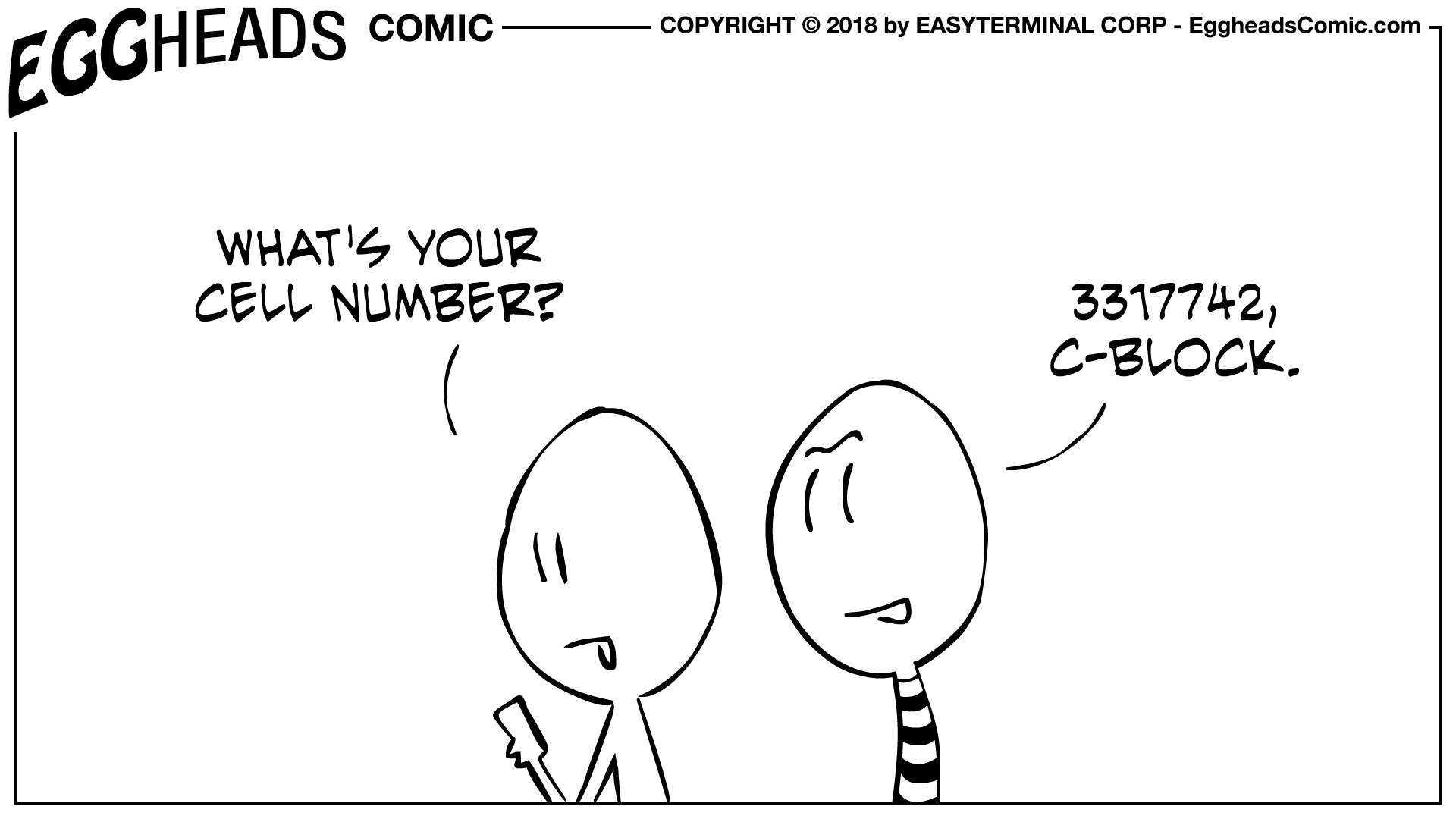 Webcomic Eggheads Comic Strip 076 Cell Number