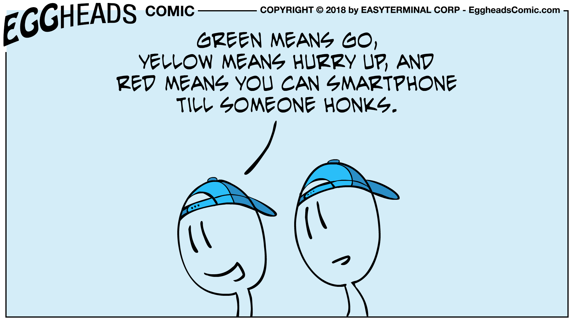 Webcomic Eggheads Comic Strip 092 Green Means Go