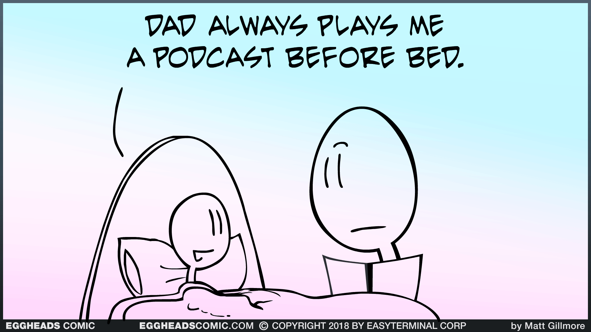 Webcomic Eggheads Comic Strip 122 Before Bed