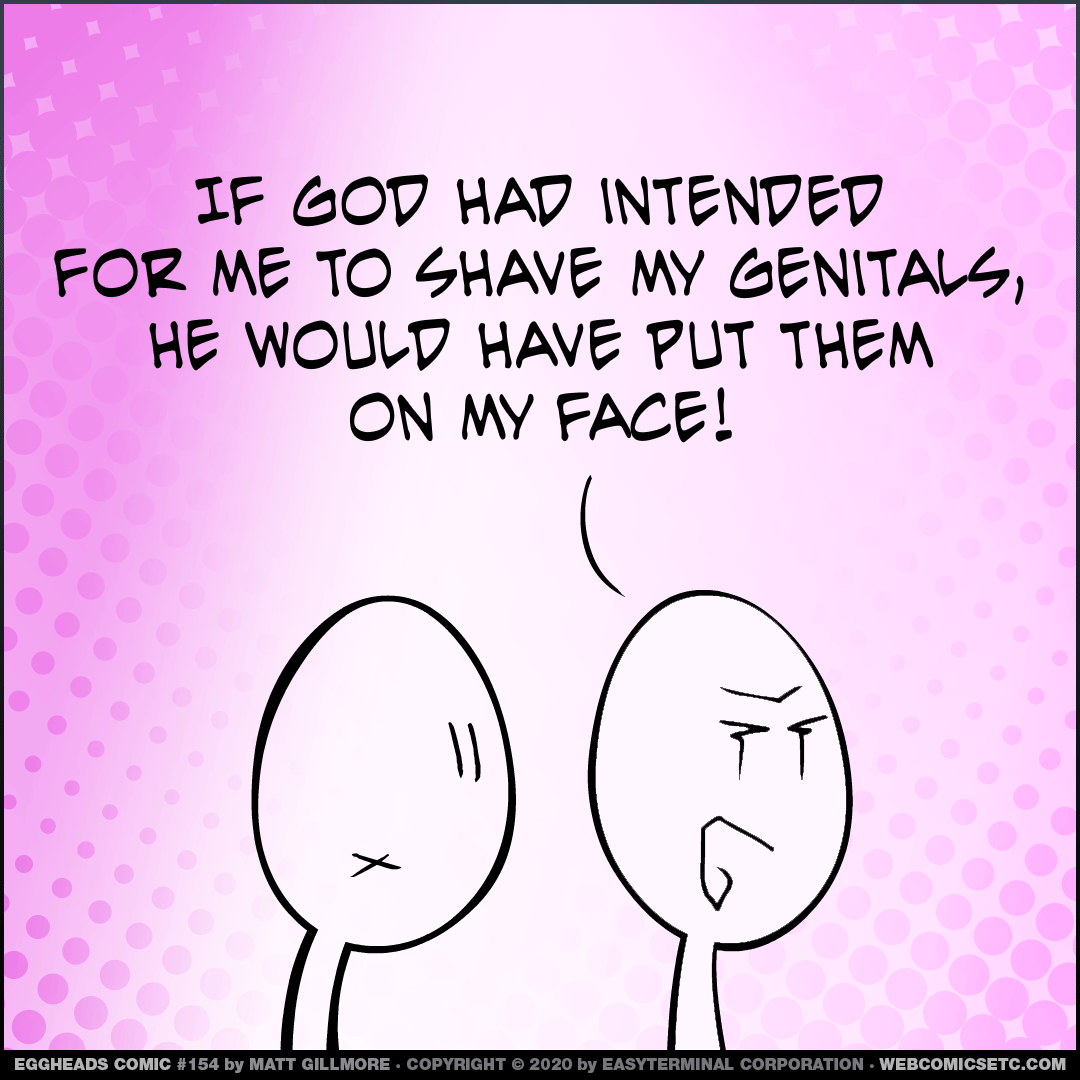Webcomic Eggheads Comic Strip 154 If God Had Intended